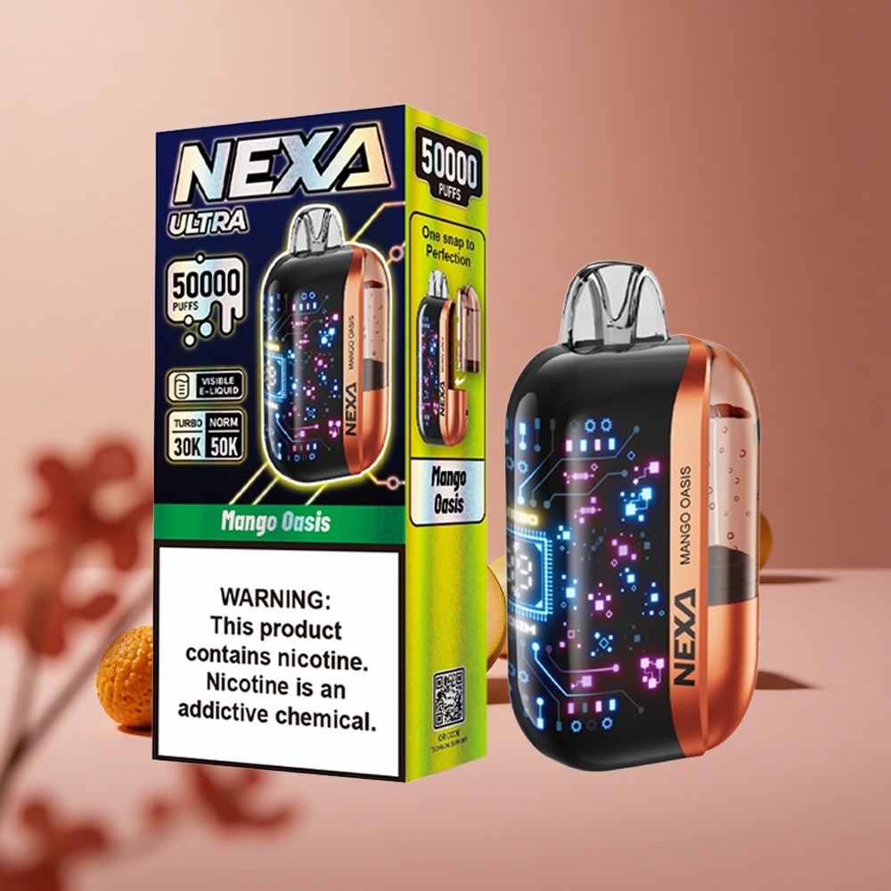 NEXA Ultra 50000 Puffs Mango Oasis 20ml Prefilled Capacity Type-c Charging New Zealand wholesale suppliers