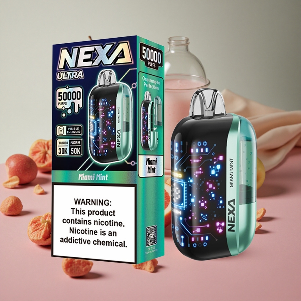 NEXA Ultra 50000 Puffs Miami Mint 20ml Prefilled 800mah Battery New Zealand wholesale suppliers