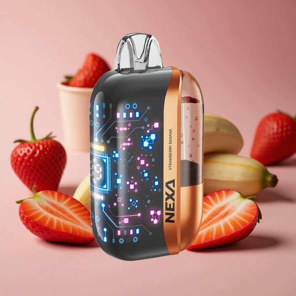 NEXA Ultra 50000 Puffs Strawberry Banana 20ml Prefilled Capacity Type-c Charging New Zealand wholesale suppliers