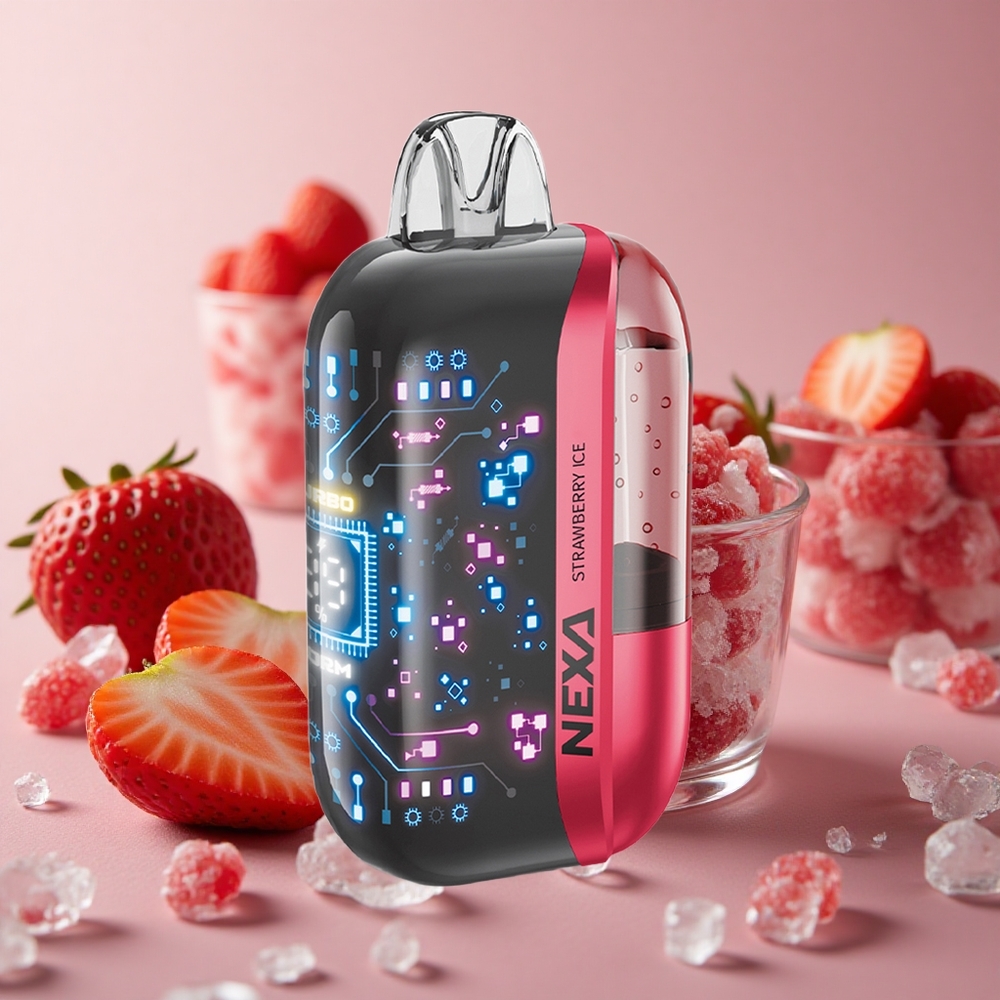 NEXA Ultra 50000 Puffs Strawberry Ice 20ml Prefilled Capacity Type-c Charging New Zealand wholesale suppliers