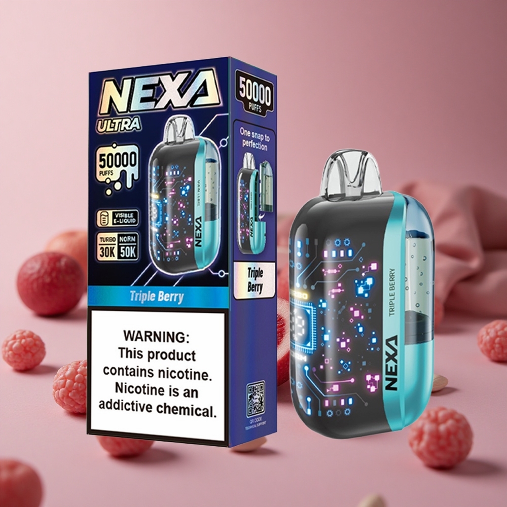 NEXA Ultra 50000 Puffs Triple Berry 20ml Prefilled Capacity Type-c Charging New Zealand wholesale suppliers