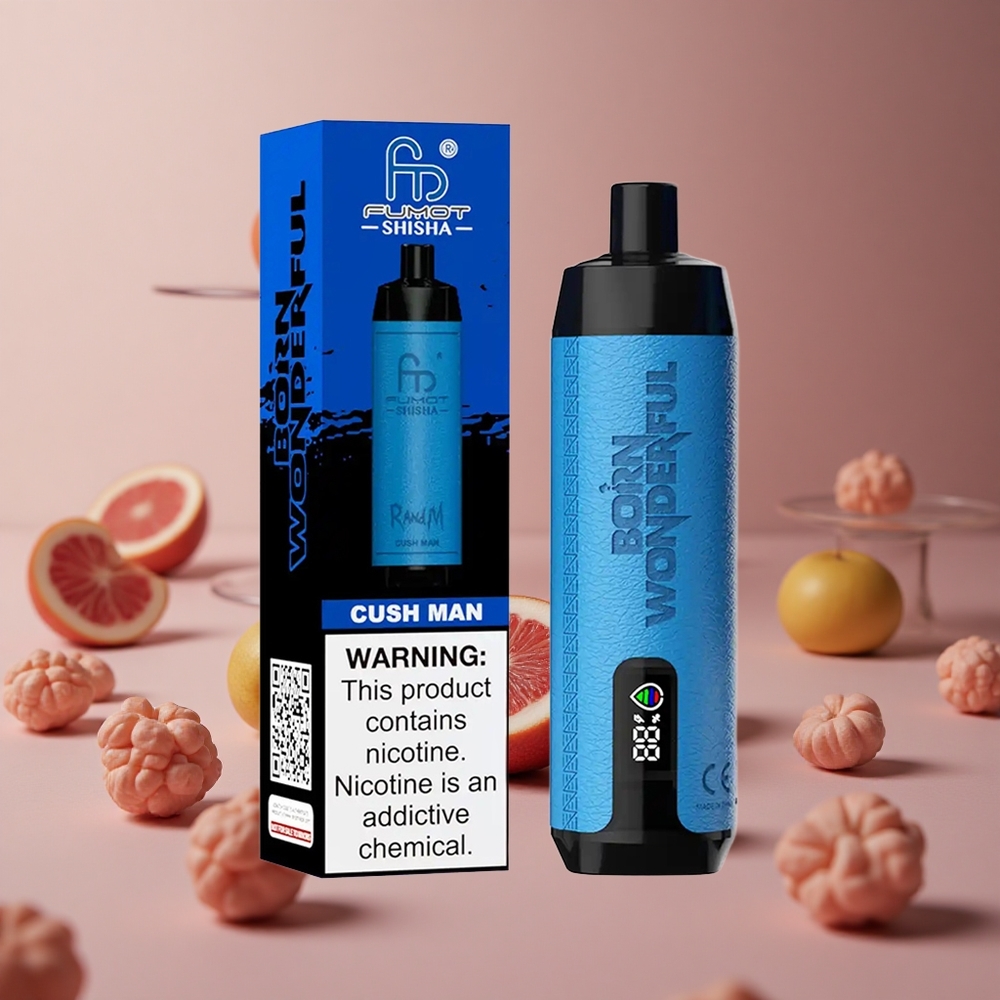 RandM Fumot Shisha 10000 Puffs Cush Man 18ml Prefilled e-liquid 0.5% Nicotine Content New Zealand wholesale suppliers