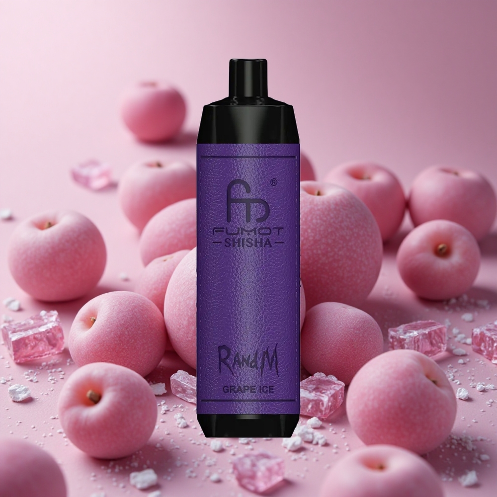 RandM Fumot Shisha 10000 Puffs Grape Ice 18ml Prefilled e-liquid 850 mAh Battery New Zealand wholesale suppliers