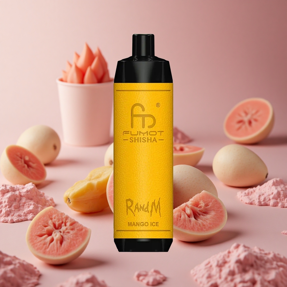 RandM Fumot Shisha 10000 Puffs Mango Ice 18ml Prefilled e-liquid 850 mAh Battery New Zealand wholesale suppliers