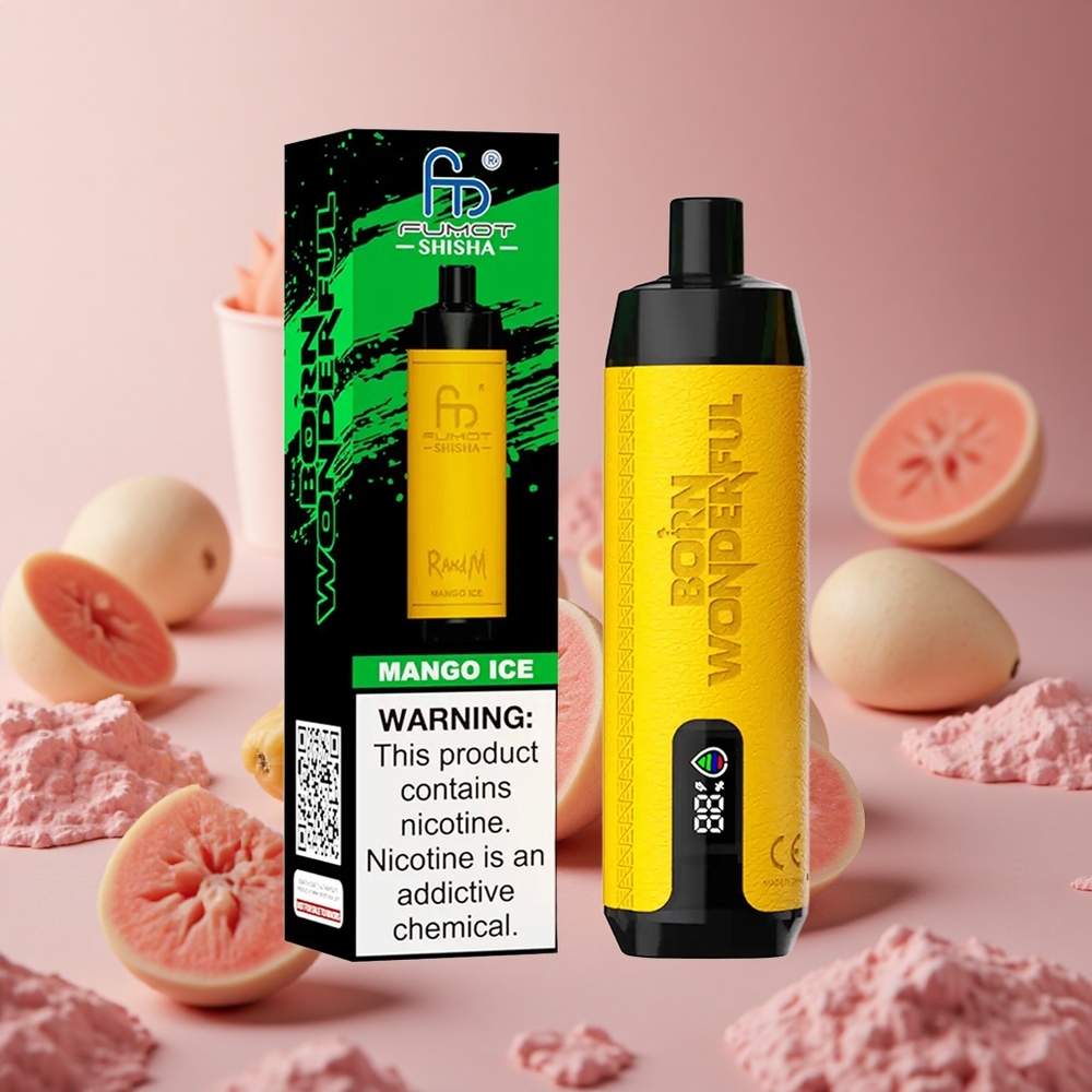 RandM Fumot Shisha 10000 Puffs Mango Ice 18ml Prefilled e-liquid 850 mAh Battery New Zealand wholesale suppliers