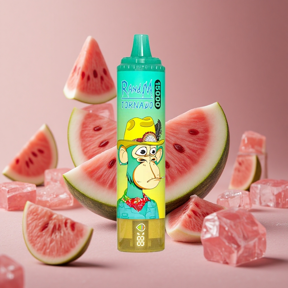 RandM Fumot Tornado 15000 Puffs 25ml Watermelon Ice Mesh Coil New Zealand wholesale suppliers