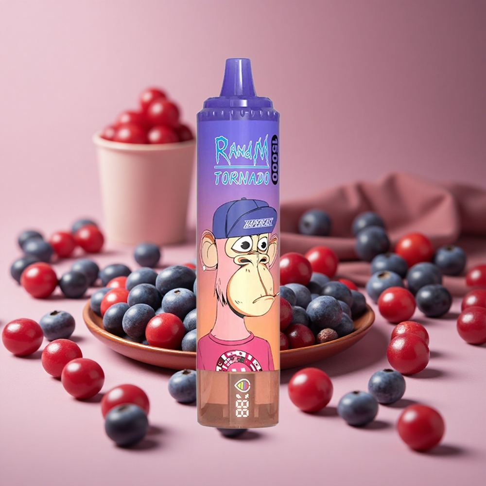 RandM Fumot Tornado 15000 Puffs Blueberry Cherry Cranberry 25ml 850mAh New Zealand wholesale suppliers