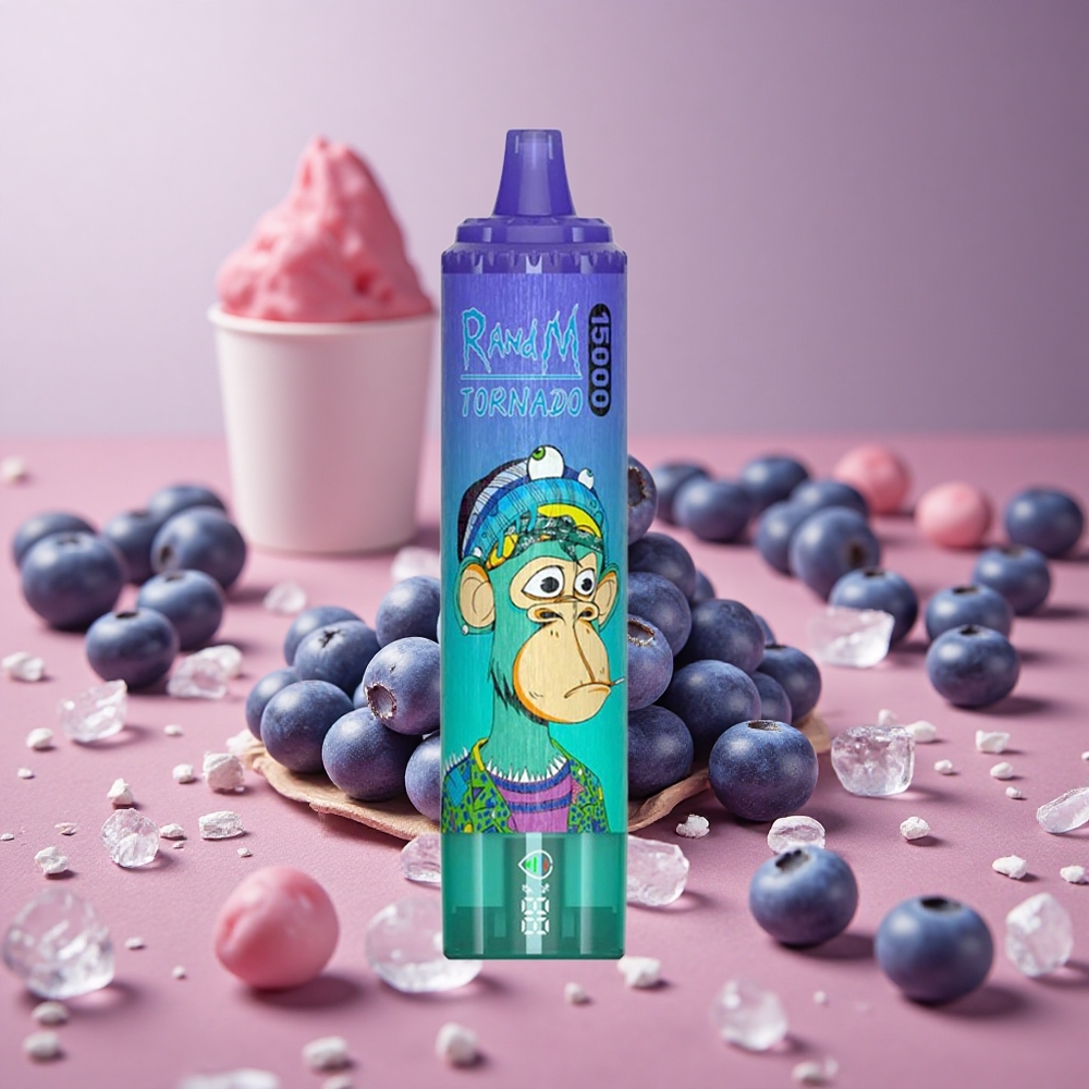 RandM Fumot Tornado 15000 Puffs Blueberry On Ice 25ml Mesh Coil New Zealand wholesale suppliers