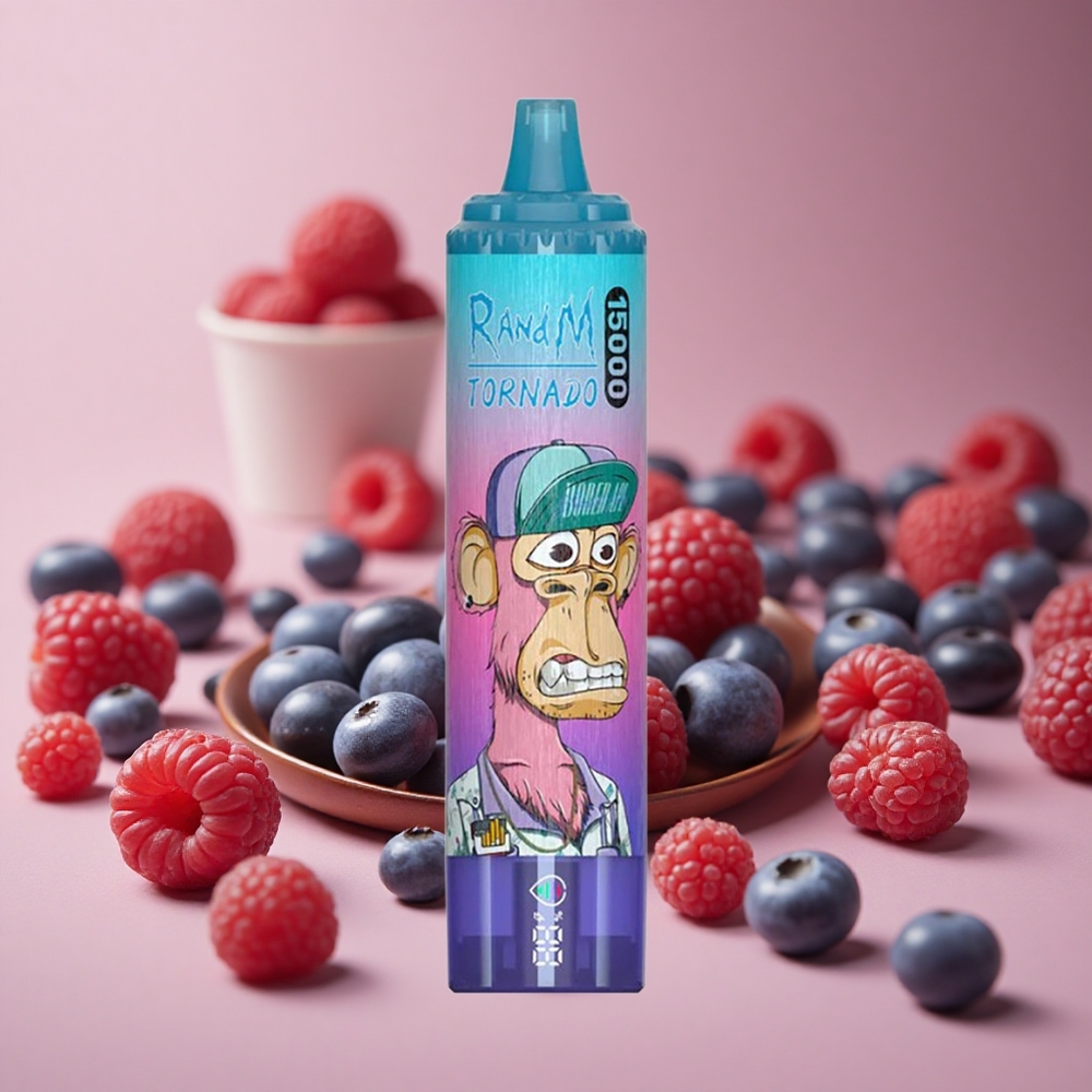 RandM Fumot Tornado 15000 Puffs Blueberry Raspberry 25ml LCD New Zealand wholesale suppliers