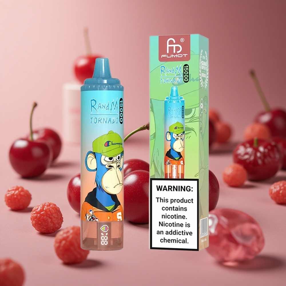 RandM Fumot Tornado 15000 Puffs Cherry Cola 850mAh Type-C New Zealand wholesale suppliers