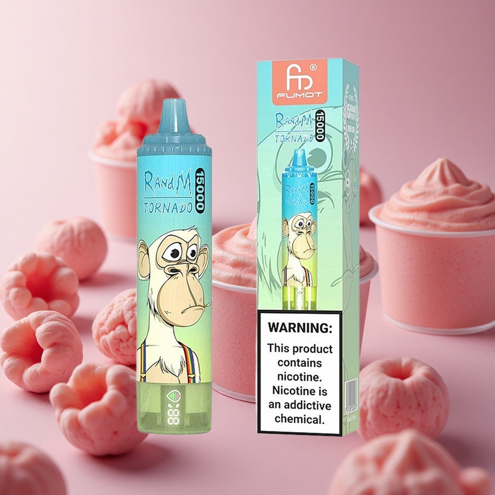 RandM Fumot Tornado 15000 Puffs Ice Pop 25ml LCD New Zealand wholesale suppliers