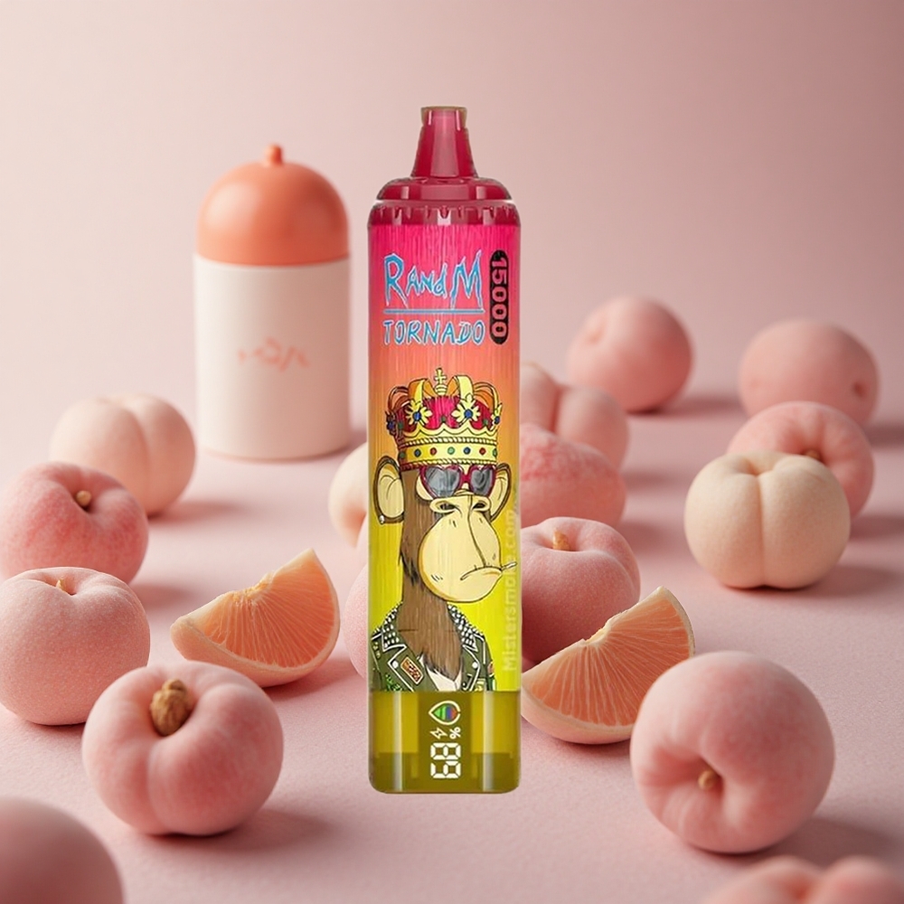 RandM Fumot Tornado 15000 Puffs Iced Peach 25ml 850mAh New Zealand wholesale suppliers