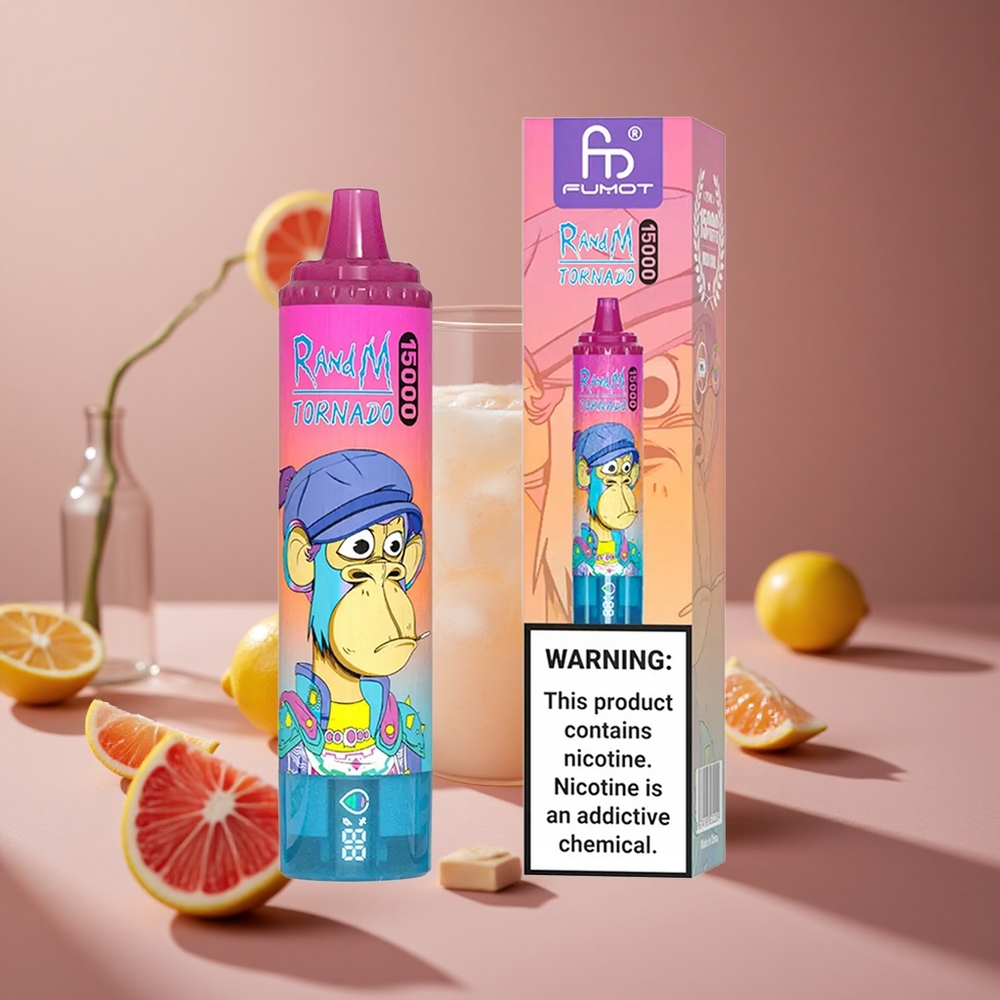 RandM Fumot Tornado 15000 Puffs Lemonade 25ml LCD New Zealand wholesale suppliers