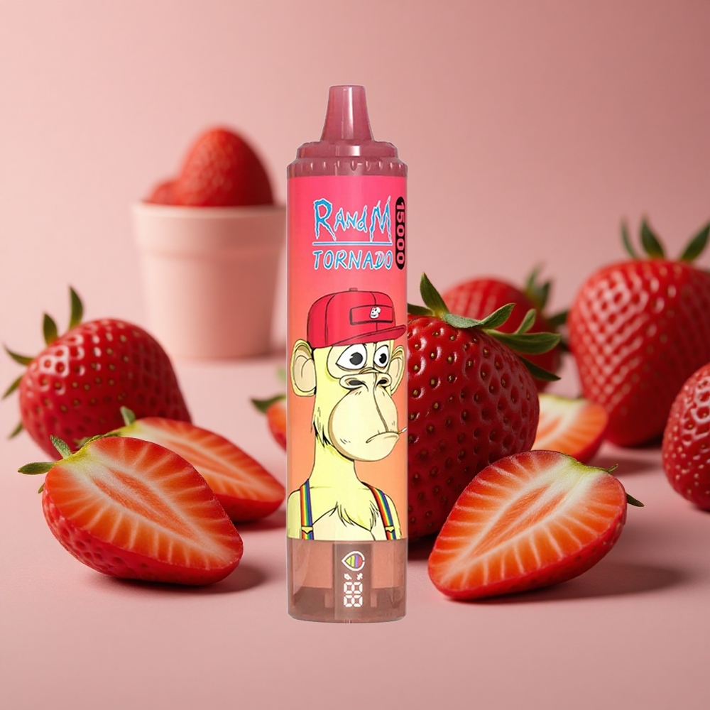 RandM Fumot Tornado 15000 Puffs Strawberry Red Bull 25ml Mesh Coil New Zealand wholesale suppliers