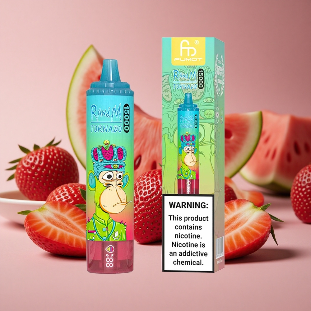 RandM Fumot Tornado 15000 Puffs Strawberry Watermelon 25ml LCD New Zealand wholesale suppliers