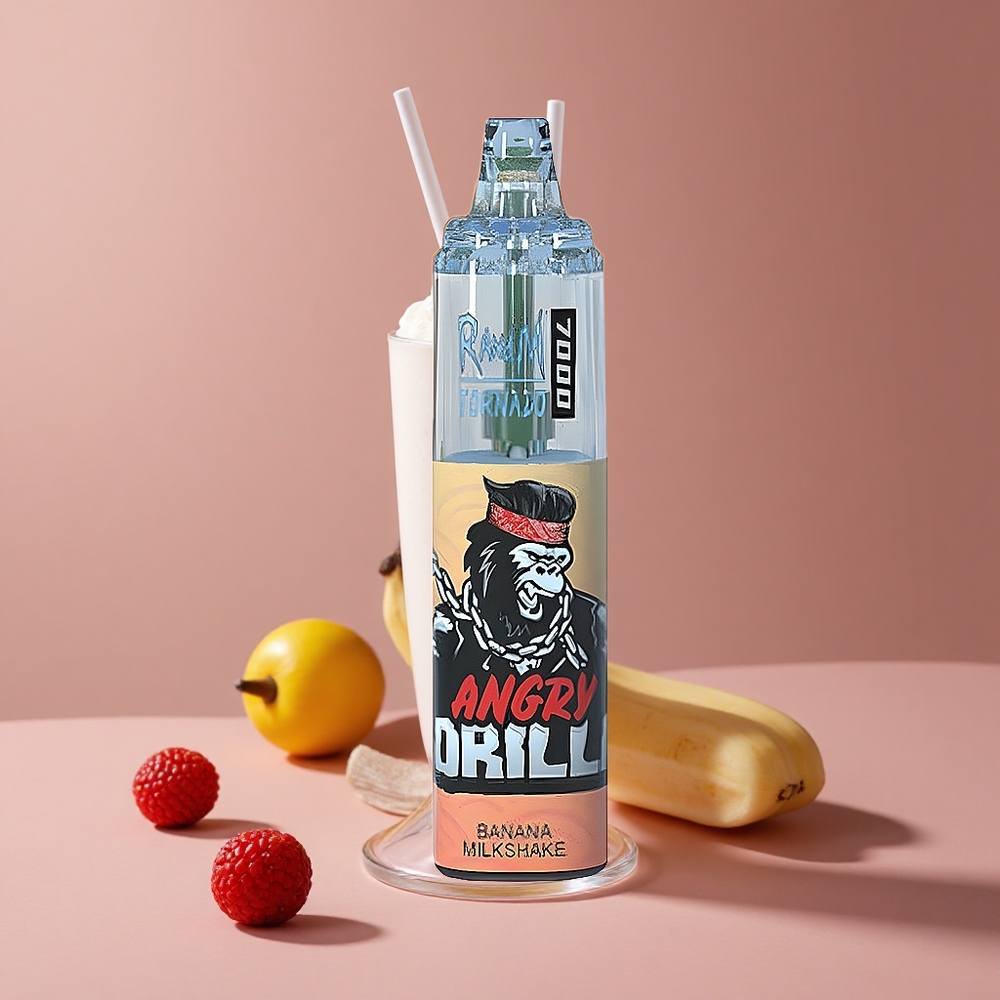 RandM Fumot Tornado 7000 Puffs Banana Milkshake Disposable Vape with Mesh Coil and Type-C Port New Zealand wholesale suppliers
