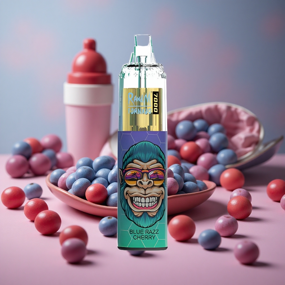 RandM Fumot Tornado 7000 Puffs Blue Razz Cherry 14 ML E-liquid Air-Adjustable New Zealand wholesale suppliers