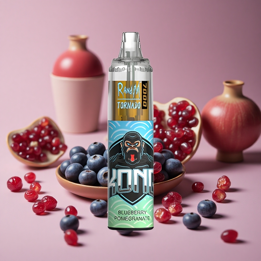 RandM Fumot Tornado 7000 Puffs Blueberry Pomegranate Mesh Coil Air-Adjustable New Zealand wholesale suppliers
