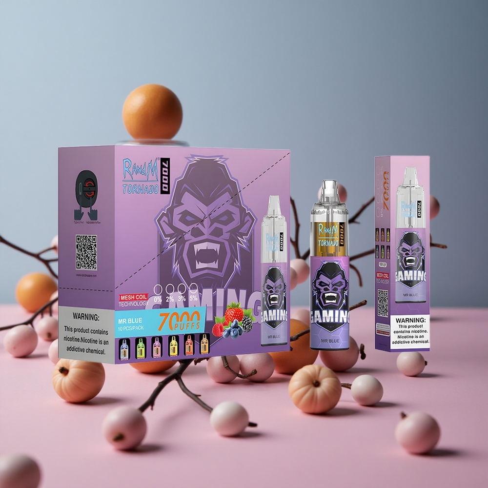 RandM Fumot Tornado 7000 Puffs Dr. Blue Disposable Vape with 14ML E-liquid & Mesh Coil New Zealand wholesale suppliers
