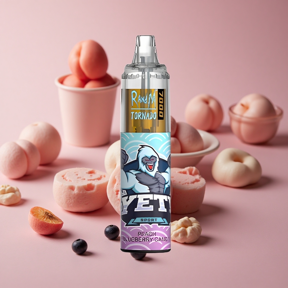RandM Fumot Tornado 7000 Puffs Peach Blueberry Candy 14 ML E-liquid Air-Adjustable New Zealand wholesale suppliers