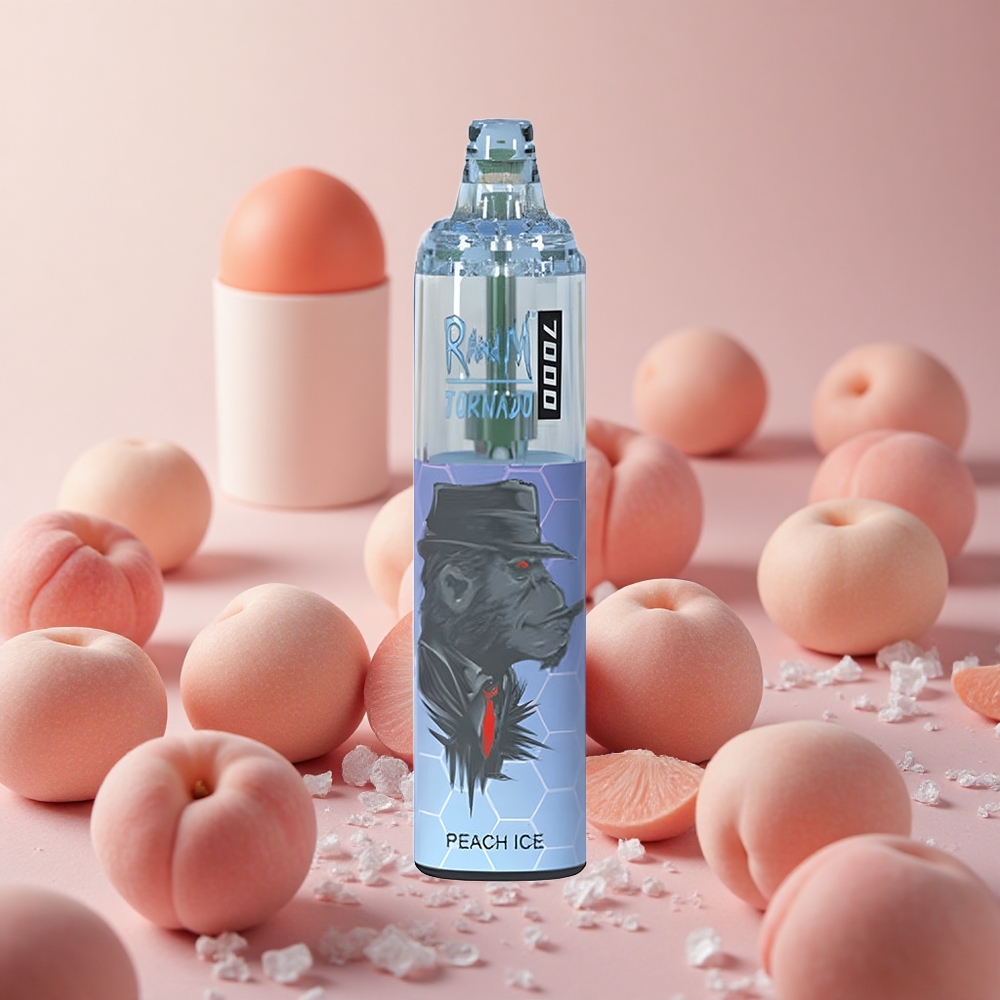 RandM Fumot Tornado 7000 Puffs Peach Ice 14 ML E-liquid Mesh Coil New Zealand wholesale suppliers
