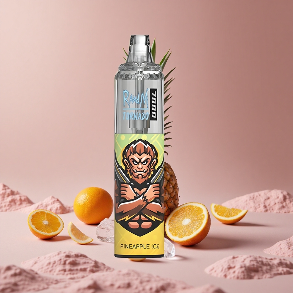 RandM Fumot Tornado 7000 Puffs Pineapple Ice 14ML E-liquid Air-Adjustable New Zealand wholesale suppliers