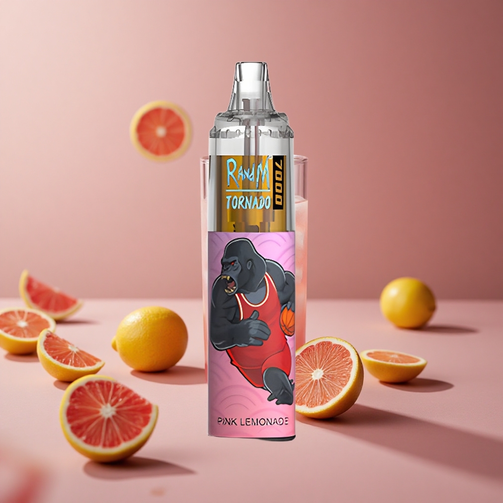 RandM Fumot Tornado 7000 Puffs Pink Lemonade 14 ML E-liquid Air-Adjustable New Zealand wholesale suppliers