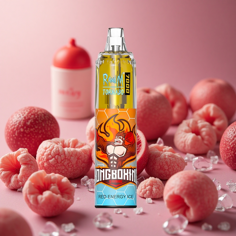 RandM Fumot Tornado 7000 Puffs Red Energy Ice 14 ML E-liquid Air-Adjustable New Zealand wholesale suppliers