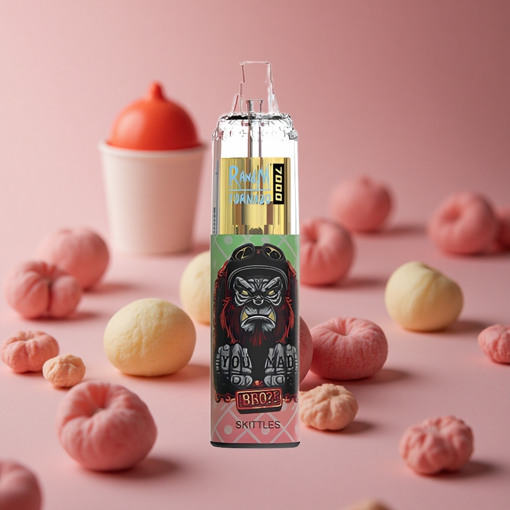 RandM Fumot Tornado 7000 Puffs Skittles Disposable Vape with Mesh Coil and Air-Adjustable New Zealand wholesale suppliers