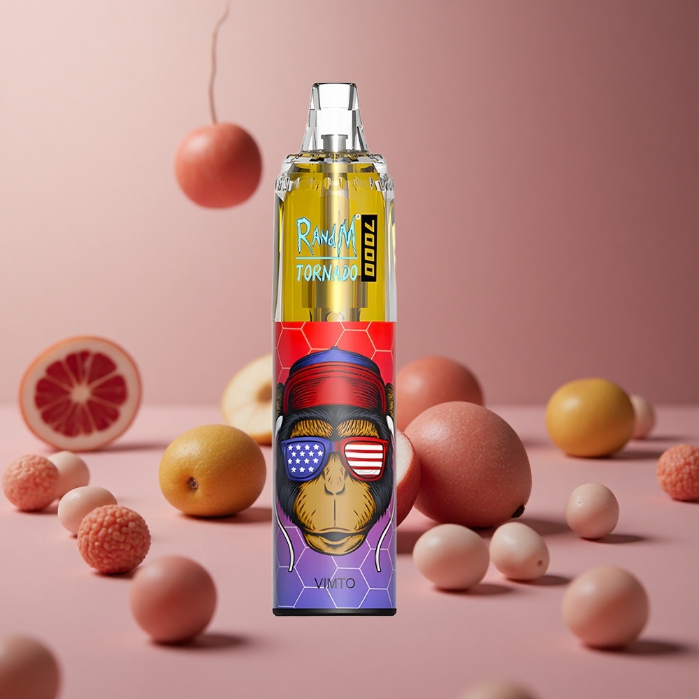 RandM Fumot Tornado 7000 Puffs Vimto Disposable Vape with 14 ML E-liquid and Mesh Coil New Zealand wholesale suppliers