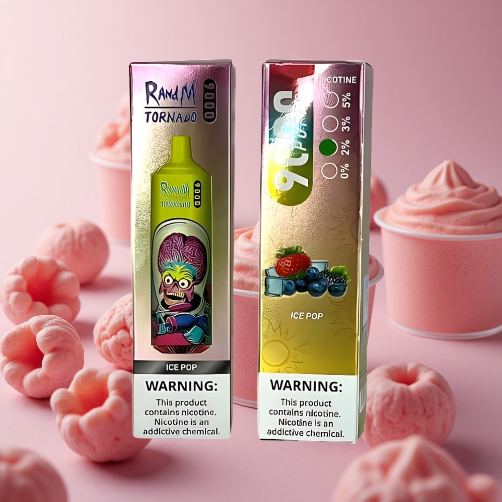 RandM Fumot Tornado 9000 Puffs 18 mL Mesh Coil Ice Pop New Zealand wholesale suppliers