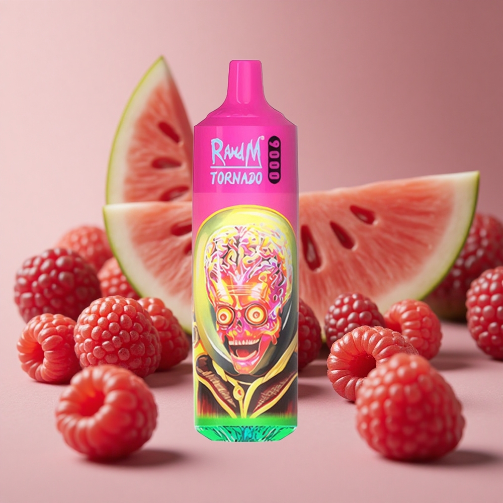 RandM Fumot Tornado 9000 Puffs Raspberry Watermelon Mesh Coil New Zealand wholesale suppliers