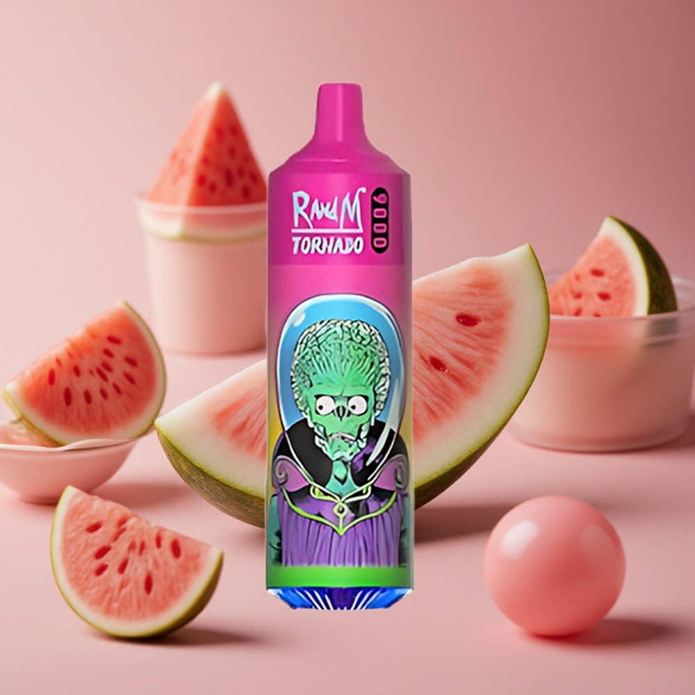 RandM Fumot Tornado 9000 Puffs Watermelon Bubble Gum 18 mL Mesh Coil New Zealand wholesale suppliers