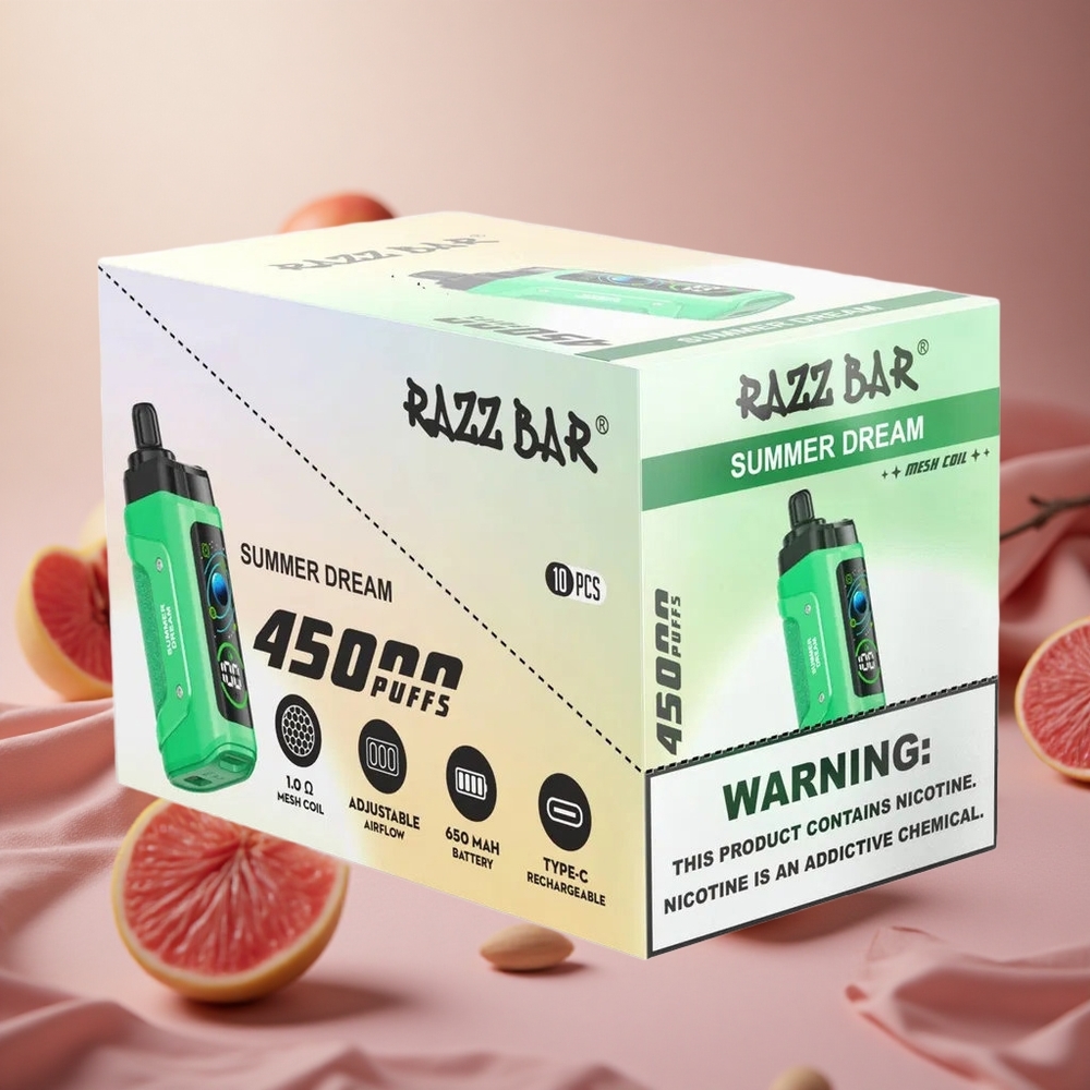 Razz Bar 45000 Puffs Adjustable Airflow Summer Dream New Zealand wholesale suppliers
