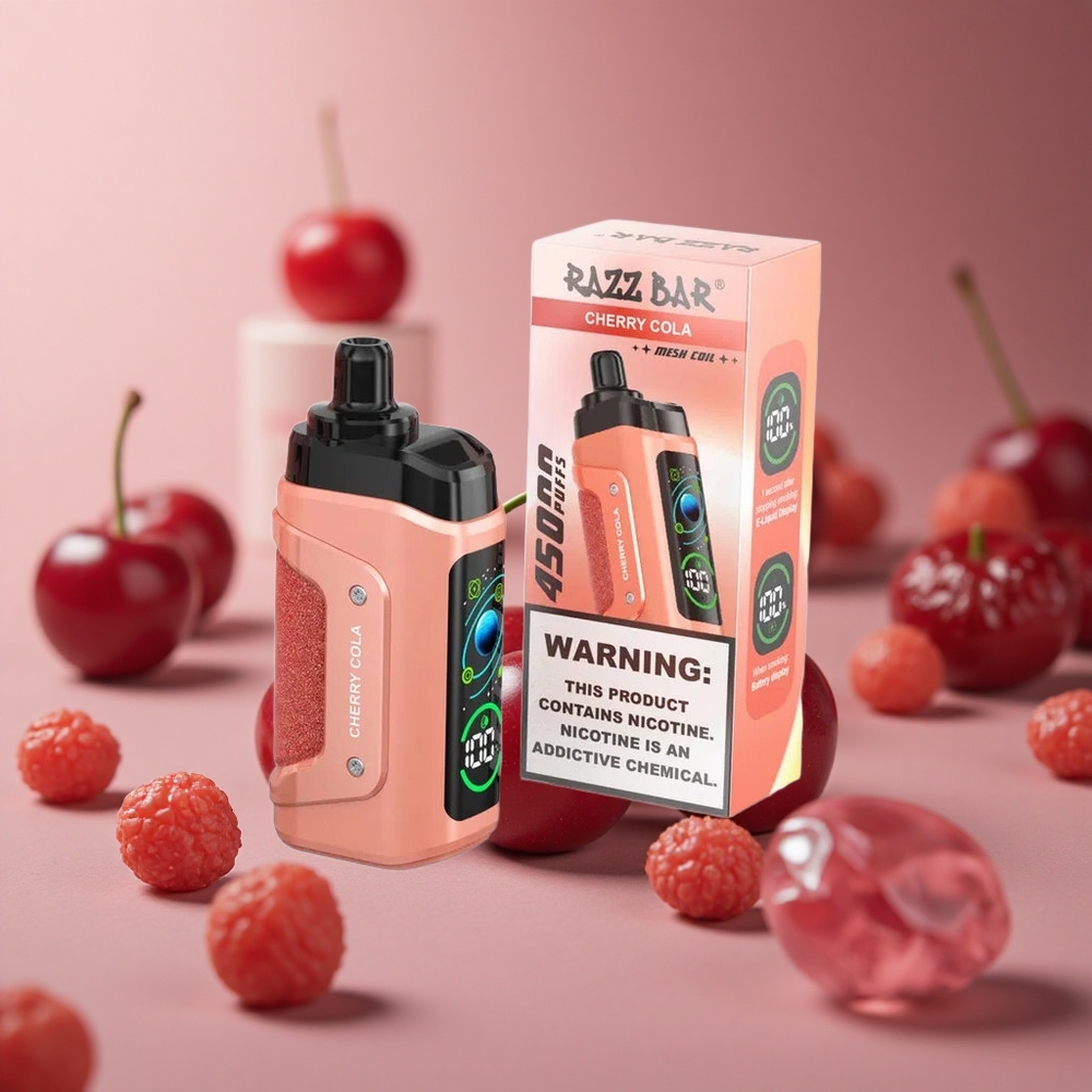 Razz Bar 45000 Puffs Cherry Cola Type-C Rechargeable New Zealand wholesale suppliers