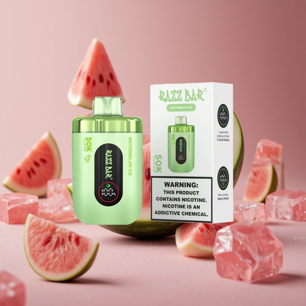 Razz Bar 50000 Puffs Watermelon Ice Type-C Rechargeable New Zealand wholesale suppliers