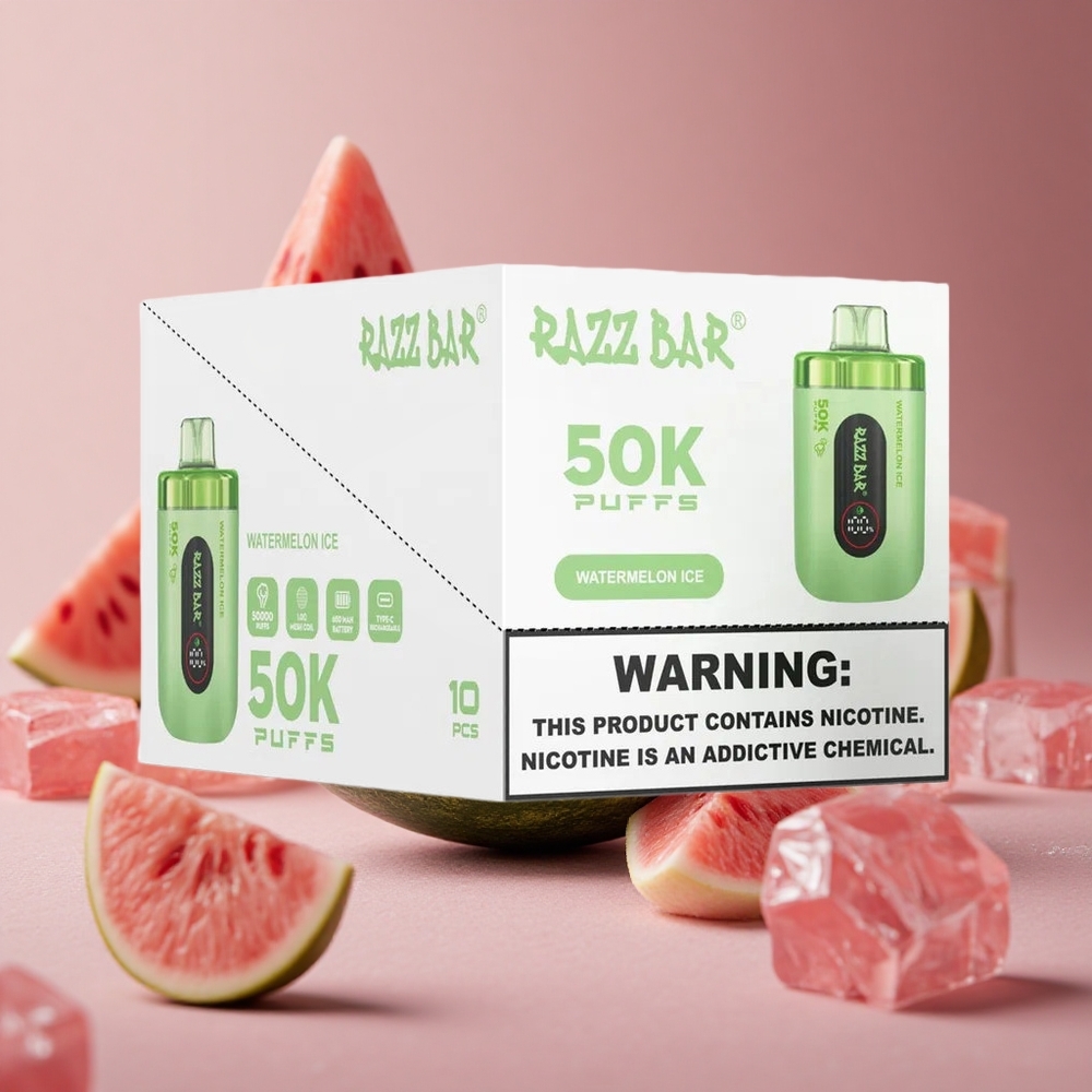 Razz Bar 50000 Puffs Watermelon Ice Type-C Rechargeable New Zealand wholesale suppliers