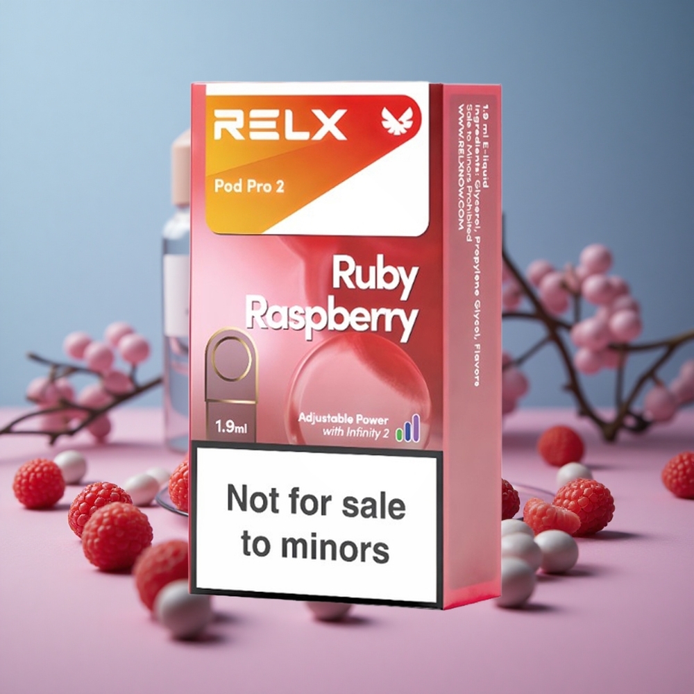 RELX Pod Pro 2 600 Puffs Blue Raspberry 0% Nicotine New Zealand wholesale suppliers