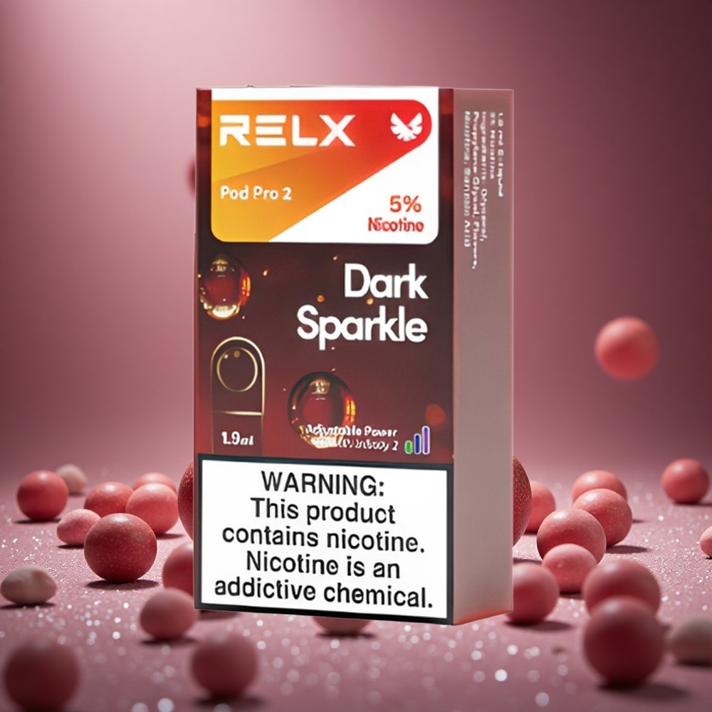RELX Pod Pro 2 600 Puffs Dark Sparkle Eco Mode (5.5W) Boost Mode (8W) New Zealand wholesale suppliers