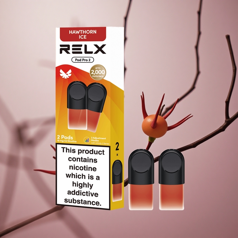 RELX Pod Pro 2 600 Puffs Hawthorn Ice Nicotine 1.8% Voltage Adjustment New Zealand wholesale suppliers