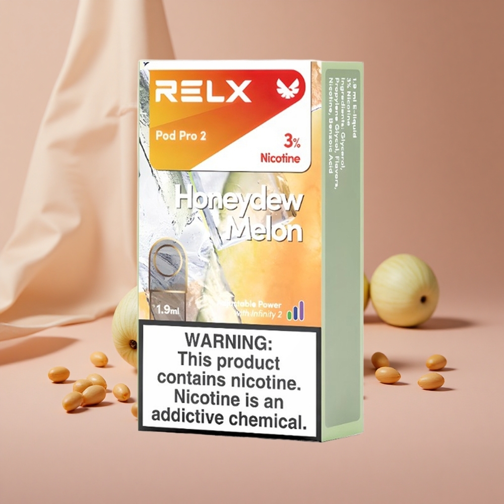 RELX Pod Pro 2 600 Puffs Honeydew Melon 3 Voltage Adjustment New Zealand wholesale suppliers