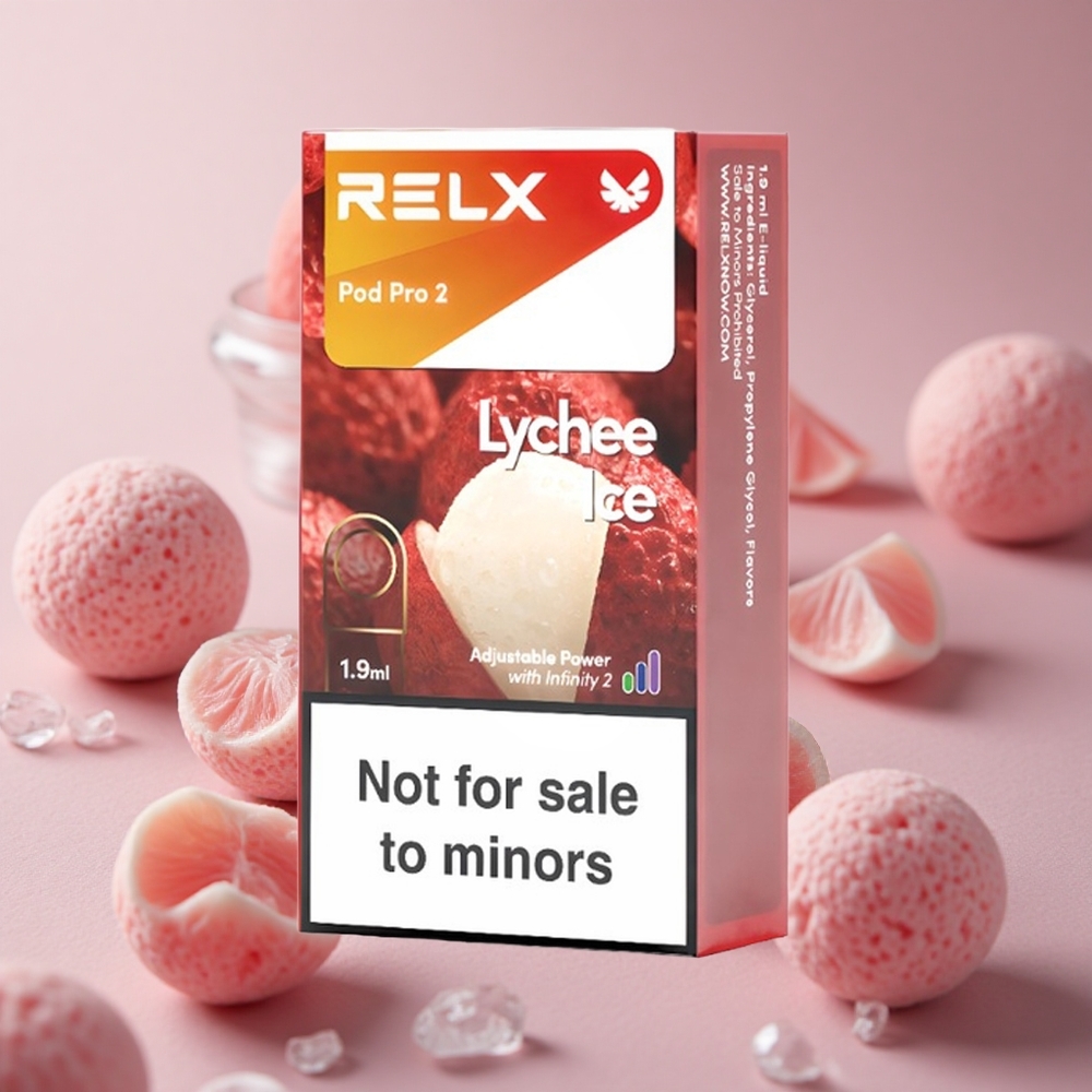 RELX Pod Pro 2 600 Puffs Lychee Ice Zero Nicotine New Zealand wholesale suppliers