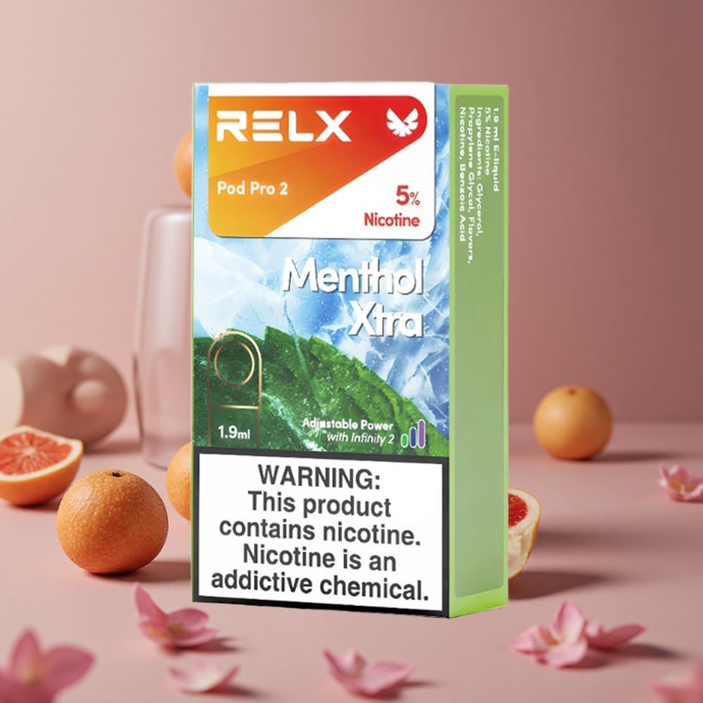 RELX Pod Pro 2 600 Puffs Menthol Xtra 1.9ml New Zealand wholesale suppliers