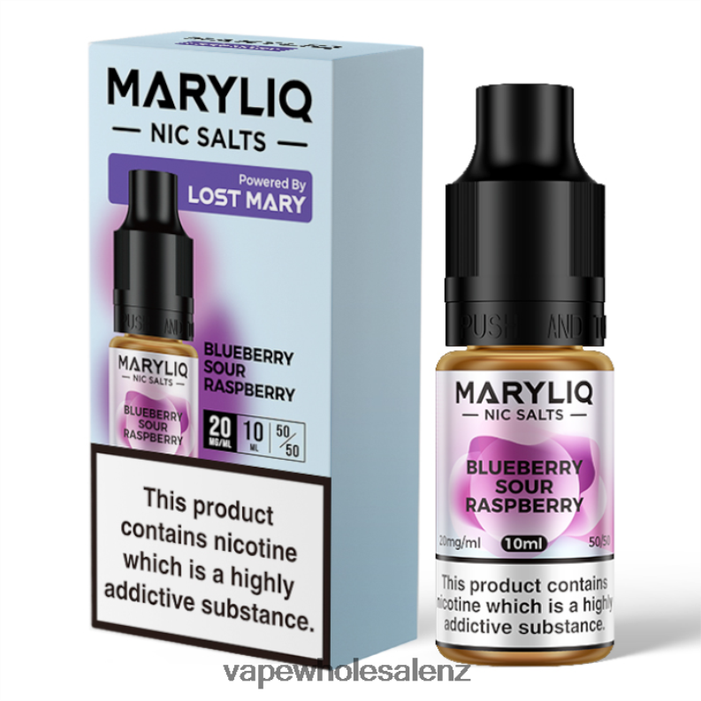 E-Cigarette Wholesale - Blueberry Sour Raspberry NPP44441 LOST MARY MARYLIQ Nic Salts - 10ml - 20mg