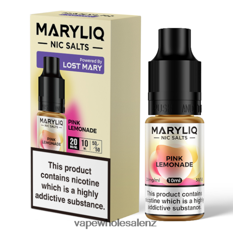 Electronic Cigarette Wholesale Supplier - Pink Lemonade NPP44454 LOST MARY MARYLIQ Nic Salts - 10ml - 20mg