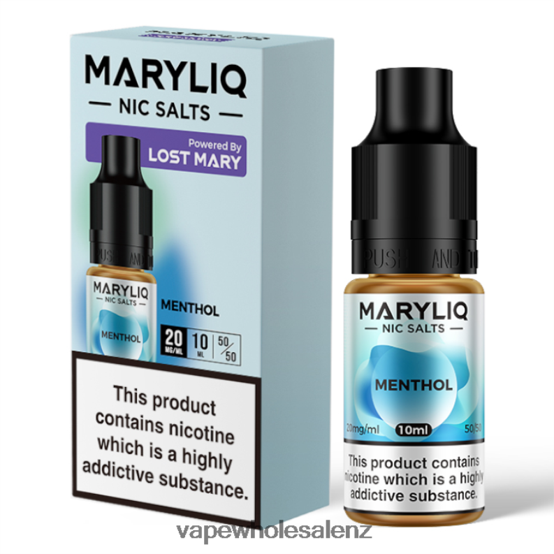 Vape Wholesale Supplier - Menthol NPP44449 LOST MARY MARYLIQ Nic Salts - 10ml - 20mg