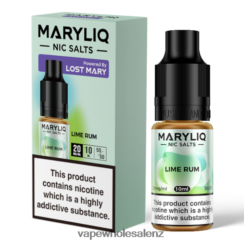 Vape Wholesale Supplier NZ - Lime Rum NPP44448 LOST MARY MARYLIQ Nic Salts - 10ml - 20mg