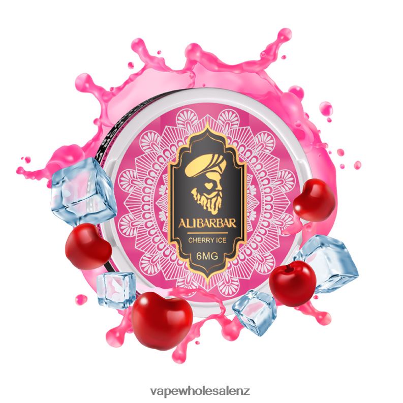 Vape Wholesale NZ - Cherry Ice NPP4467 ALIBARBAR Nicotine Pouch