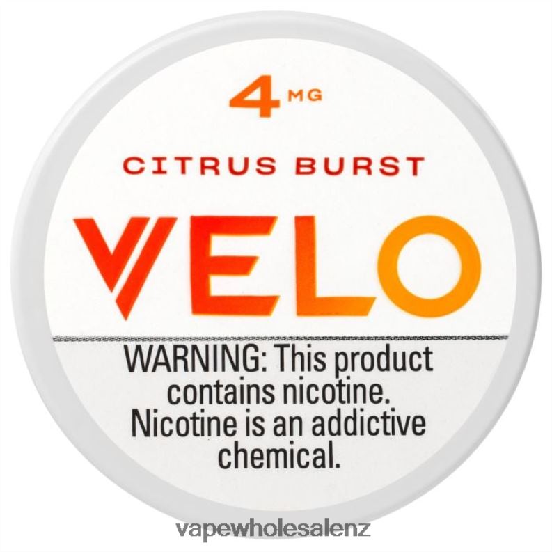 E Cigarettes Wholesale Suppliers - Citrus Burst NPP4435 VELO Nicotine Pouch 4mg