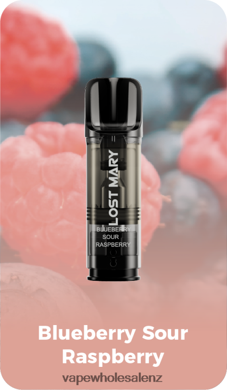 E Cig Wholesale - Blue Sour Raspberry NPP44422 LOST MARY Tappo Pre-Filled Replacement Pods